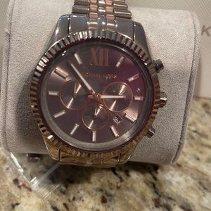 Chocolate brown Michael Kors watch